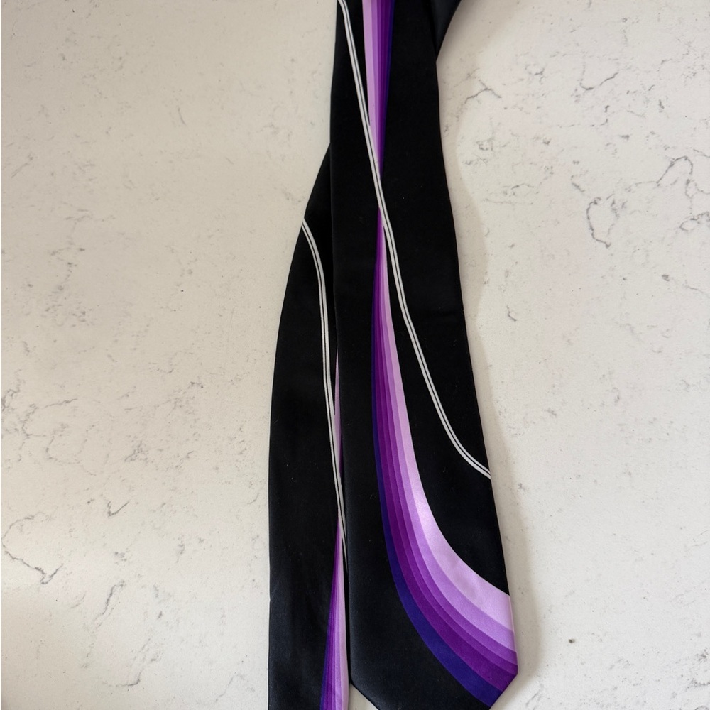 David Taylor Black Tie with Purple Gradient Accent